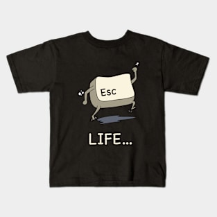 Escape Life (Dark) Kids T-Shirt